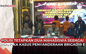 Video Dua Mahasiswa Penyandera Intel Polisi saat Demo May Day Semarang jadi Tersangka