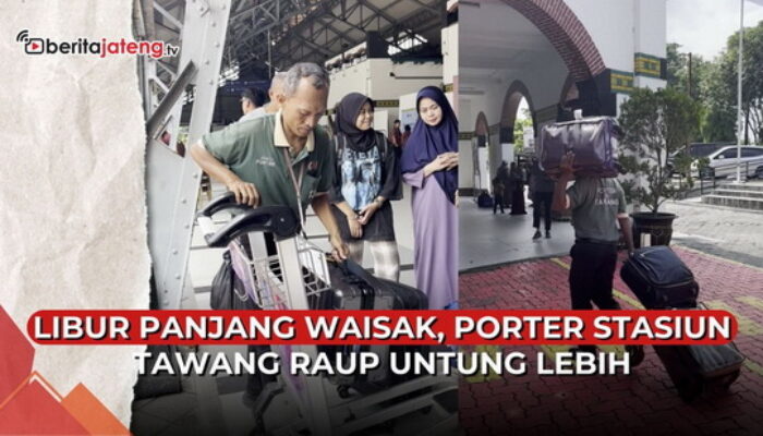 Video Libur Panjang, Porter Stasiun Tawang Semarang Raup Rezeki Lebih