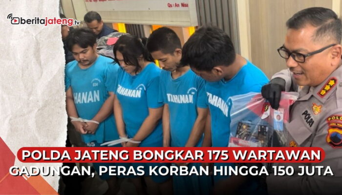 Video Polda Jateng Bongkar Sindikat Wartawan Gadungan, Peras Korban hingga Rp150 Juta