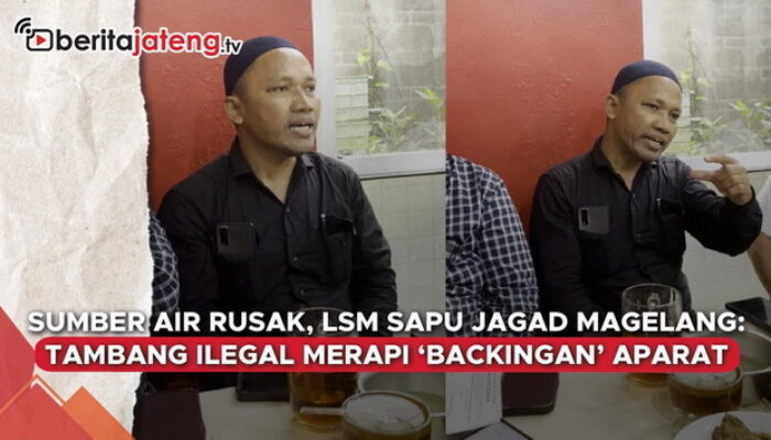 Video Bikin Sumber Air Rusak, Tambang Ilegal Merapi Diduga Punya Beking Aparat