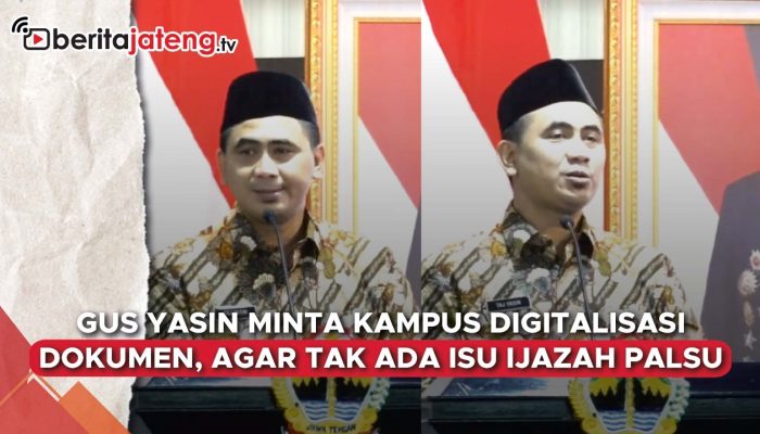 Video Cegah Kasus Ijazah Palsu, Gus Yasin Minta Kampus Digitalisasi Dokumen