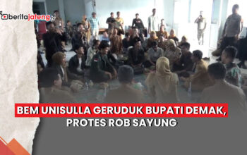 Video BEM Unisulla Geruduk Bupati Demak, Protes Rob Sayung