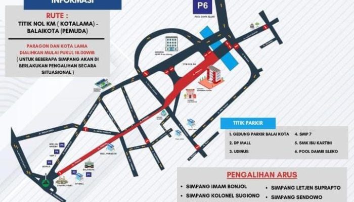 Ada Semarang Night Carnival 2025, Ini Info Rekayasa Lalu Lintas dan Jalur Alternatifnya