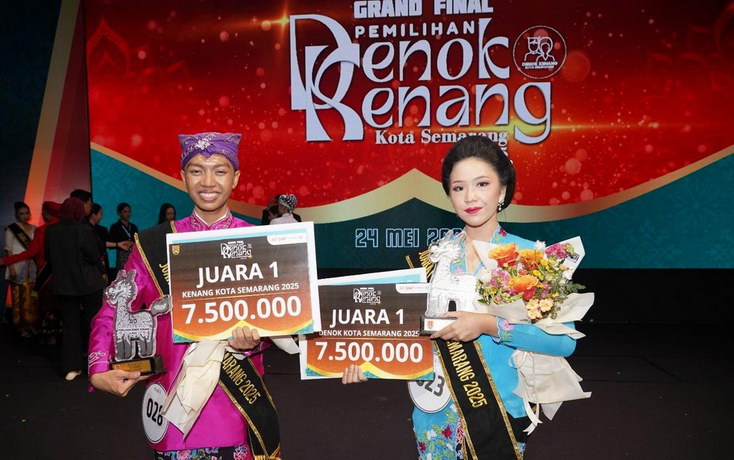 Sevaldo Bargi Putra dan Mutia Dewi Larasati Terpilih Jadi Denok Kenang Kota Semarang