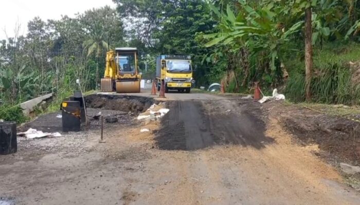 Amblas 1 Meter, Jalan Penghubung Kabupaten Semarang-Grobogan Mulai Ditangani DPU Jateng