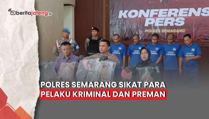 Video Polres Semarang Sikat Pelaku Kriminal dan Preman