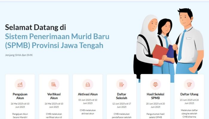 Mulai Besok 14-18 Juni, Begini Cara Daftar dan Pilih Sekolah di SPMB Jateng SMA/SMK 2025
