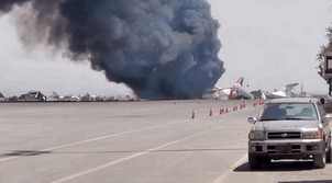 video israel serang pesawat Yaman