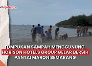 bersih-bersih pantai maron