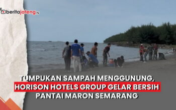 Video Penuh Sampah Menggunung, Horison Hotels Group Bersihkan Pantai Maron Semarang