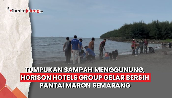 Video Penuh Sampah Menggunung, Horison Hotels Group Bersihkan Pantai Maron Semarang