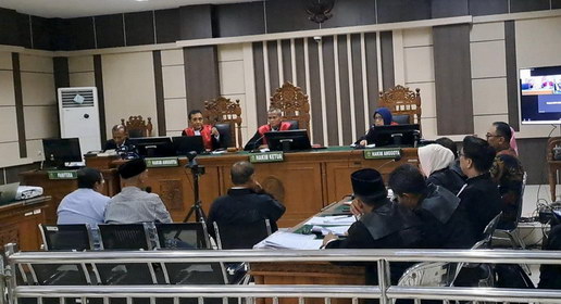 Sidang ketiga pemeriksaan saksi di Pengadilan Tipikor Semarang, Senin, 5 Mei 2025. (Elly Amaliyah/beritajateng.tv)