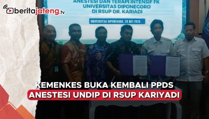 Video Kemenkes Buka Lagi PPDS Anestesi Undip di RSUP dr Kariadi