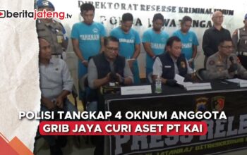Video Polda Jateng Tangkap 4 Anak Buah Hercules, Oknum GRIB Jaya Curi Aset PT KAI