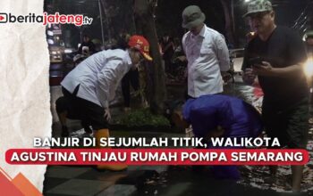 Video Semarang Terendam Banjir, Walikota Agustina Tinjau Rumah Pompa