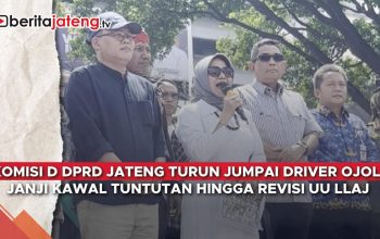 Video Komisi D DPRD Jateng Turun Jumpai Ojol Demo