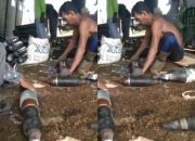 Video viral menunjukkan dugaan pemusnahan amunisi ditangani tidak semestinya. (X/@yaniarsim)