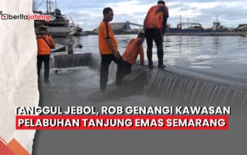 Video Tanggul Jebol, Rob Genangi Pelabuhan Tanjung Emas Semarang
