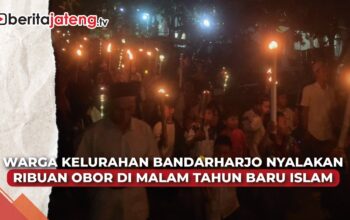 Video Warga Bandarharjo Semarang Nyalakan Ribuan Obor Sambut Satu Sura