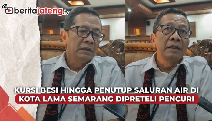 Video Kursi Besi Kota Lama Semarang Dipreteli Pencuri