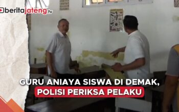 guru tendang siswa Demak