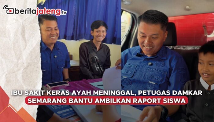 Video Ibu Sakit Keras, Ayah Meninggal, Ade Bhakti Damkar Ambilkan Rapor Siswa