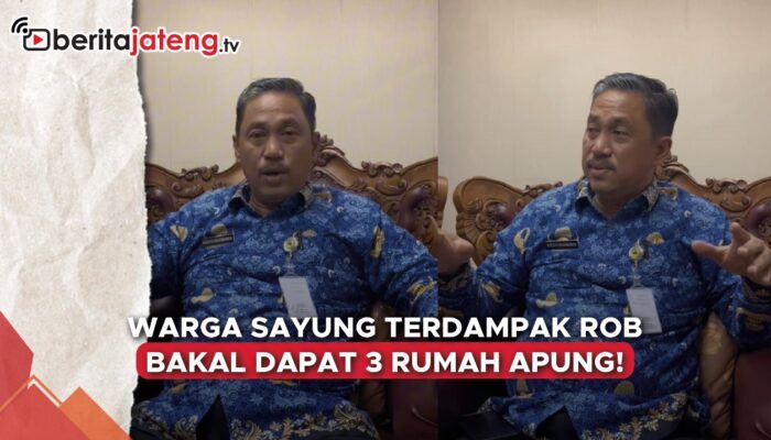 Video Warga Sayung Terdampak Rob Bakal Dapat 3 Rumah Apung