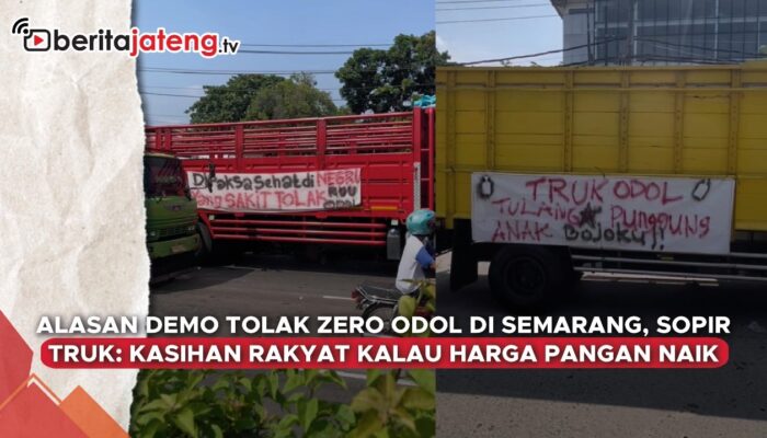 Video Demo Tolak Zero ODOL di Semarang, Sopir Truk: Kasihan Rakyat Kalau Harga Pangan Naik