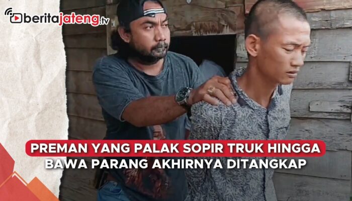 Video Preman Palak Sopir Pakai Parang Akhirnya Ditangkap