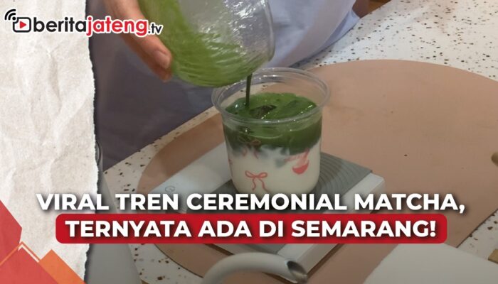 Video Viral Tren Ceremonial Matcha, Ada di Semarang
