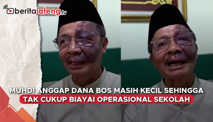Video Muhdi Anggap Dana BOS Kecil, Tak Cukup Biayai Operasional Sekolah