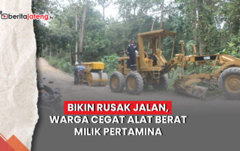 Video Bikin Jalan Rusak, Warga Cegat Alat Berat Milik Pertamina