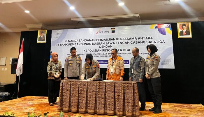 Bank Jateng Perkuat Sinergi dengan Polres Salatiga, Jalin Kerja Sama Layanan Payroll Gaji PNPP