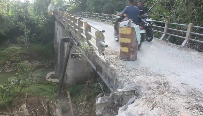 Talut Jembatan Antar Desa di Blora Longsor, Warga Mesti Cari Jalan Alternatif: Jauh Kalau Memutar