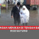 Video Pasangan Pengantin Terpaksa Menikah di Tengah Banjir Rob Sayung