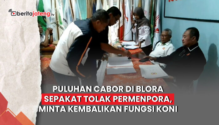 Video Puluhan Cabor di Blora Sepakat Tolak Permenpora, Minta Kembalikan Fungsi KONI