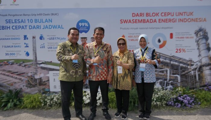Proyek Pengeboran Banyu Urip Infill Clastic Resmi, Bupati Blora Berharap Dana Bagi Hasil Migas Naik