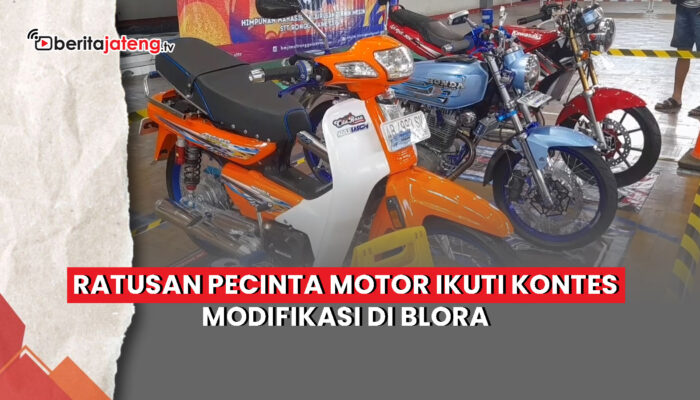 Video Ratusan Pecinta Motor Ikuti Kontes Modifikasi di Blora