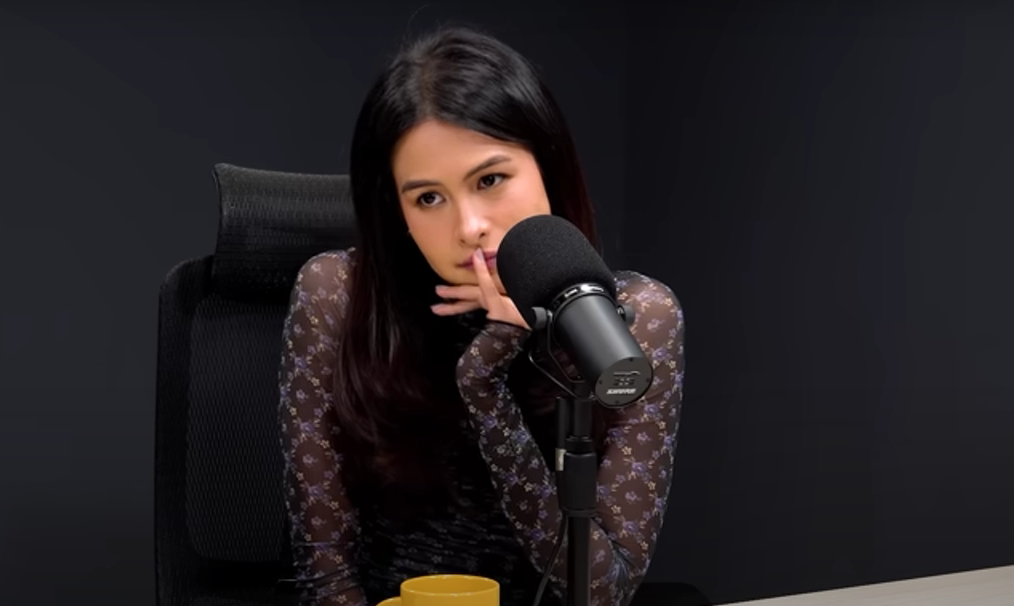 Aktris Maudy Ayunda dalam podcast Raditya Dika. (YouTube/Raditya Dika)