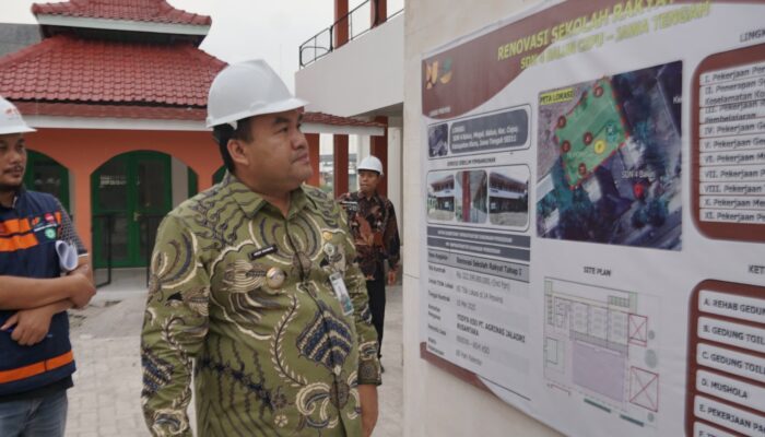 Tinjau Proyek Pembangunan Sekolah Rakyat di Cepu, Bupati Blora Targetkan Rampung Awal Juli 2025