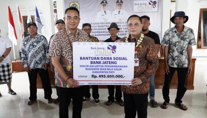Perkuat Sektor Perikanan, Bank Jateng Gelontorkan CSR untuk Tambak Pati