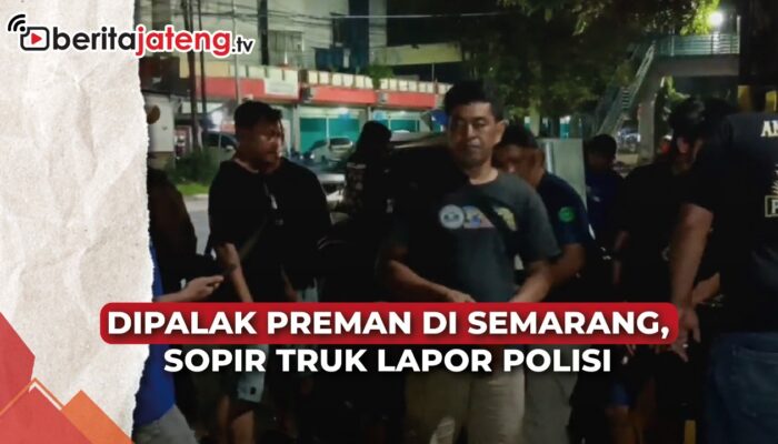Video Viral Awak Truk Mogok Dipalak Preman Bawa Sajam di Pelabuhan Tanjung Emas Semarang