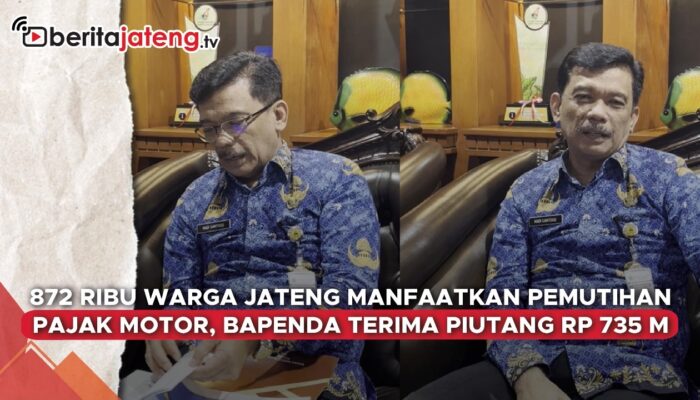 Video 872 Ribu Warga Jateng Manfaatkan Pemutihan Pajak Kendaraan