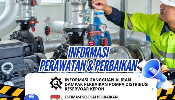 PDAM Tirta Moedal Perbaiki Pompa Distribusi Reservoir Kepoh, Ini Daftar Wilayah Terdampak