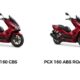 Perbandingan Honda PCX 160 ABS dan PCX 160 CBS Roadsync, Mana yang Lebih Unggul?