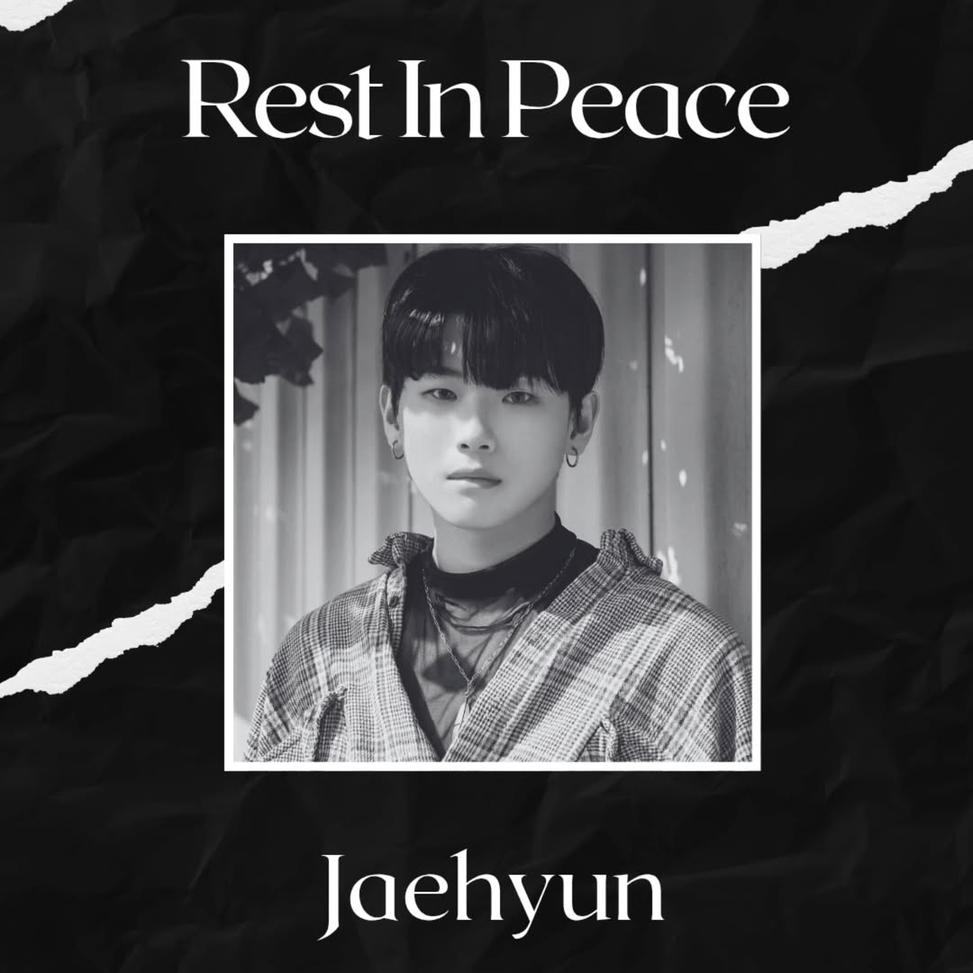 Poster Rest in Peace meninggalnya Jaehyun