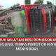 Video Tragis, Truk Muat Besi Rongsokan Terguling Timpa Pemotor, Satu Tewas