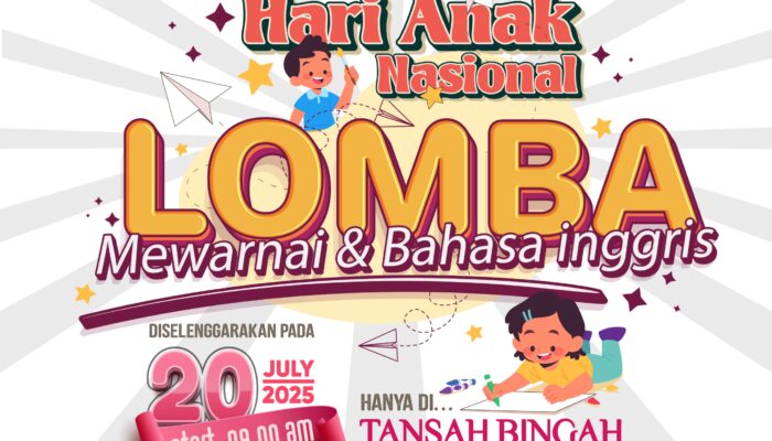 Yuk, Join! Tansah Bingah Semarang Gelar Lomba Bahasa Inggris dan Mewarnai Seru untuk Anak