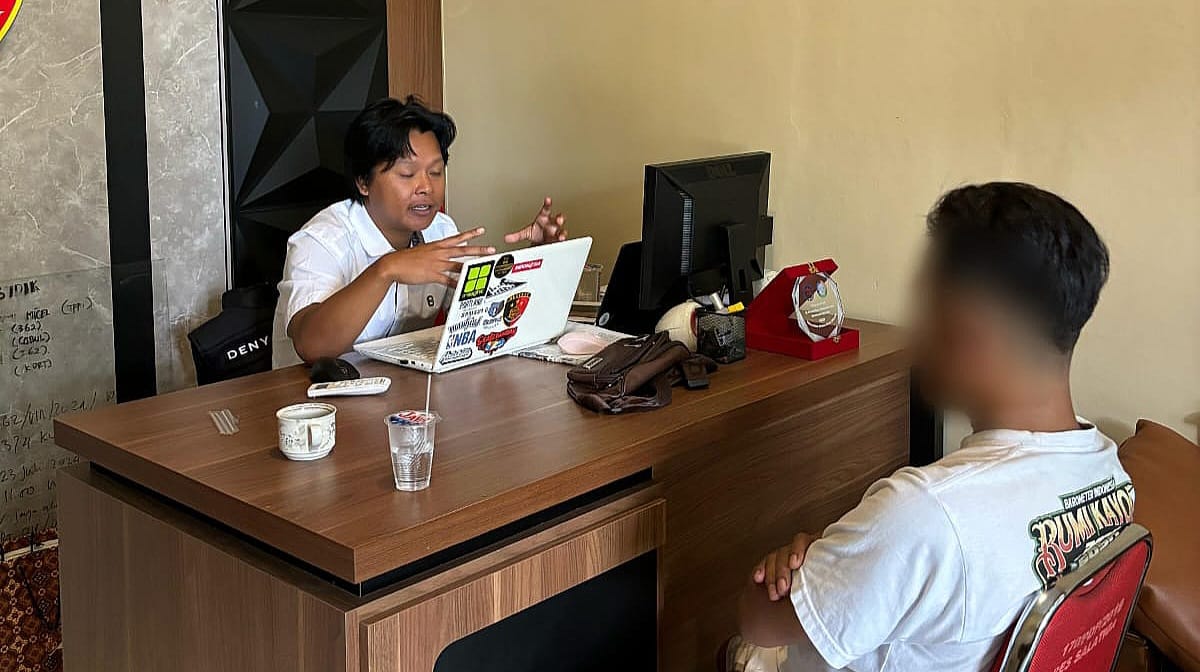 terduga pelaku pencabulan balita
