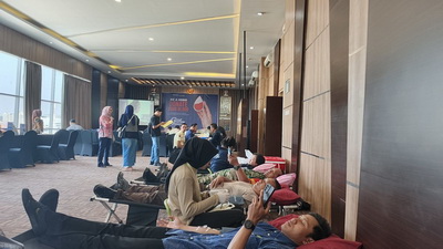 KHAS Semarang Hotel menggelar kegiatan donor darah pada Jumat, 25 Juli 2025. (Khas Hotel Semarang)